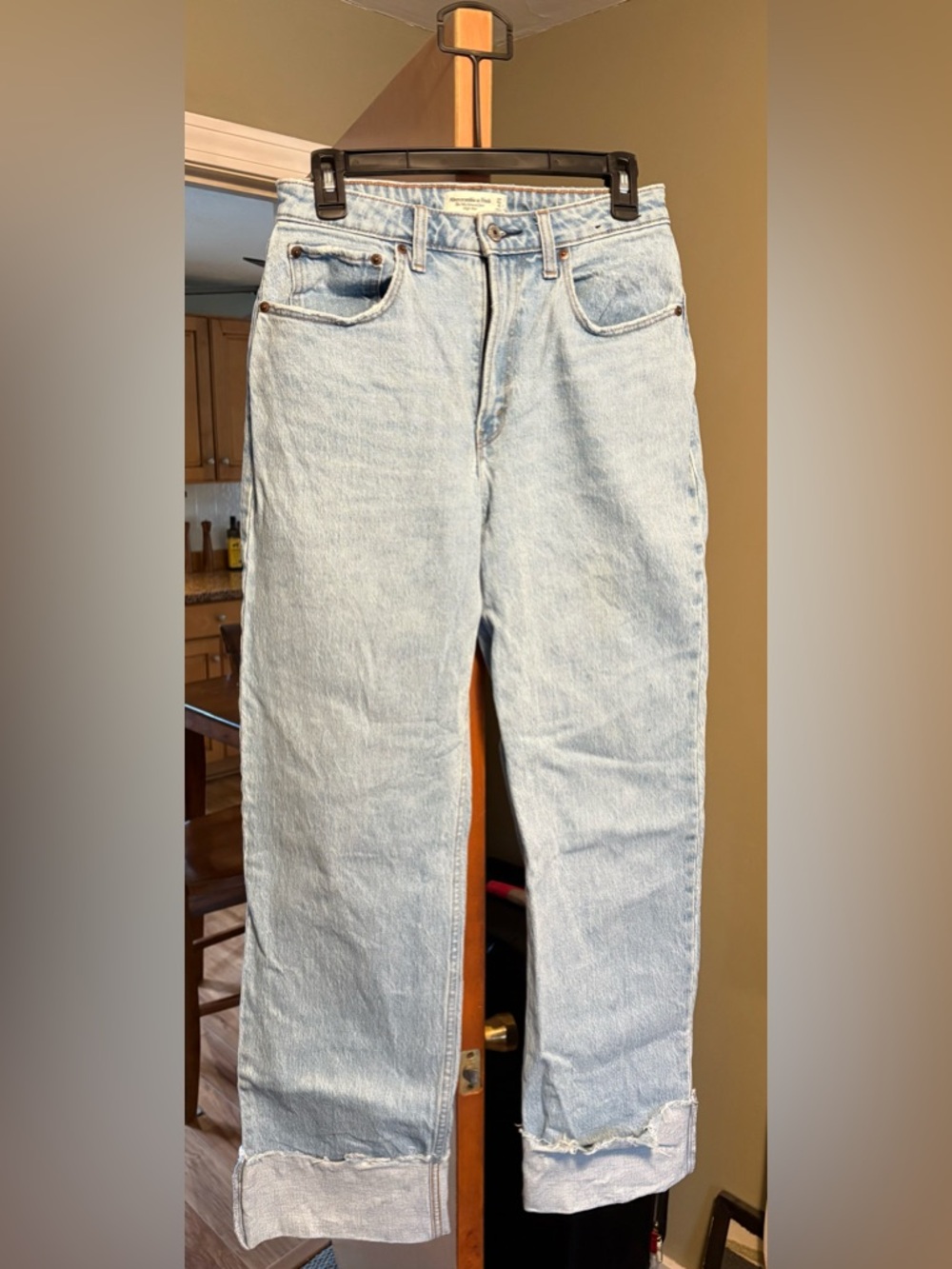 Abercrombie & Fitch Light Blue Relaxed Straight Jeans